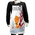 thumbnail image 1 of Fox Kids Apron, Little Fox Character Colorful Geometric Spring Field Have a Nice Day Text Dots, Boys Girls Apron Bib with Adjustable Ties for Cooking Baking Painting, Multicolor, by Ambesonne, 1 of 2