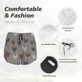 thumbnail image 4 of Rateoe Rooster Printed 2 in 1 Women's Workout Shorts for Athletic Gym Running Shorts with Phone Pockets-Medium, 4 of 7