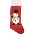 thumbnail image 3 of Happy Holidays 36in Jumbo Felt Christmas Stockings in Snowman, Reindeer, Santa - Set of 3, 3 of 5