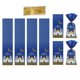 thumbnail image 5 of 100 piezas de decoración para bolsas de regalo, multiusos, duraderas, para festivales y como impermeables. Azul, 5 of 9