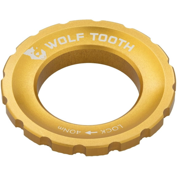 Wolf Tooth Components Centerlock Rotor Lockring, Gold