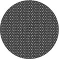 thumbnail image 1 of Ahgly Company Machine Washable Indoor Round Transitional Charcoal Black Area Rugs, 4' Round, 1 of 7