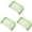 Green*3, variant on Pencil Pouch - Canvas Pen Bag - Zippered Stationery Organizer - 5-Pack - Blue
