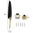 thumbnail image 3 of 3 Feather Pen Set European Retro Pen Dip Ink Signature Pen Sprinkler Gold Pen Gift Box Manufacturer Spot Blue 1.0mm, 3 of 5
