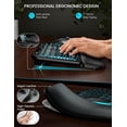 thumbnail image 6 of Wireless Keyboard and Mouse Combo, Ergonomic Wave Keyboard with Wrist Rest, RGB Backlit, Rechargeable, Dual System Compatible, 6 of 9
