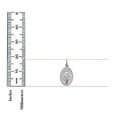 thumbnail image 3 of 14KW Gold Virgin Mary Medal Religious Pendant | White Gold Religious Charm Pendant for Necklace Chain | Gift for Men Women | 18 x 13 MM | 1.1 grams, 3 of 8