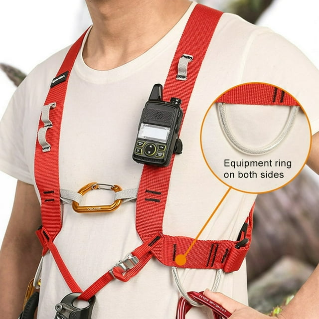 Adjustable Camping Ascending Decive Chest Shoulder Girdles Safety Harness Belt