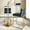 Gold Azure, variant on Modway Privy Gold Stainless Steel Performance Velvet Bar Stool Set of 2 in Gold White