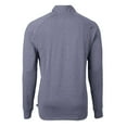 thumbnail image 3 of Men's-Cutter & Buck  Heather Navy Real Salt Lake Adapt Eco Knit Heather Raglan Quarter-Zip Top, 3 of 3