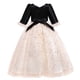 thumbnail image 1 of Vestido Para Niñas Ropa Para Niñas Bebés Vestido Para Niños Vestido De Princesa De Manga Larga Pajarita Vestido De Malla De Encaje Vestido De Pastel Beige Odeerbi LM103-2304, 1 of 9