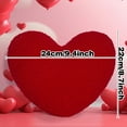 thumbnail image 3 of STGRGFHY Heart Pillows 10",Heart Shaped Pillows,pink pillows,Cute Love Throw Pillows Gifts,Ultra Faux Rabbit Fur Soft Small Cute Fluffy Pillows,Women Kid Girls Living Room Decor Gift,Red, 3 of 9