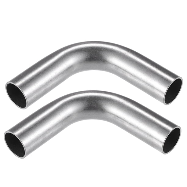 2 Unidad Curva Codo Tubería Tubo, 0,98" DE 4" 90° DIY Escape Tubo para Coche