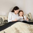 thumbnail image 6 of Homewish Woodland Animal Bear Queen Comforter Set,Rustic Farmhouse Cabin Bedding Sets,Beige Green Bedding Comforter Set For Men Women,Super Cozy Room Decor Reversible,3-Piece, 6 of 9