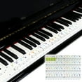 thumbnail image 1 of Removable Piano Key Stickers for Beginners Kids and Adults Easy To Install Note Labels for 88 Key Full Size Keyboards, 1 of 5
