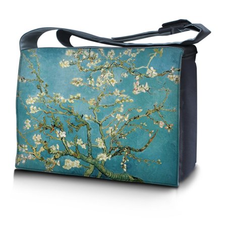- LSS 15 15.6 inch Laptop Padded Compartment Shoulder Messenger Bag Carrying Case for 14' 15' 15.6' or Smaller Size Notebook - Almond Trees
