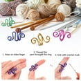 thumbnail image 3 of unbranded 9Ud Anillos Para Dedos De Crochet Con Guía Para Hilos En Colores Surtidos Y Resistente, 3 of 6