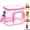 Hot Pink, variant on Fmxomd Clear Lunch Bag Durable PVC Plastic See Through Lunch Bag with Adjustable Shoulder Strap Handle - Perfect for Work Office School Picnic 102x7.25x9 inches - Pink
