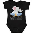 thumbnail image 3 of Inktastic My Great Grandma Loves Me to the Moon and Back Elephant Boys or Girls Baby Bodysuit, 3 of 5