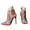 Pink, variant on Stiletto Heels for Women Pointed Toe Ankle Boots Side Zipper Suede Party Prom Dress Booties
