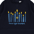 thumbnail image 3 of Inktastic Peace Light Hanukkah Baby Sweatshirt, 3 of 4
