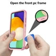thumbnail image 5 of NIFFPD Samsung Galaxy A52 5G Case with Screen Protector Heavy Duty Shockproof Full-Body Protective Case for Samsung A52 5G Pink, 5 of 6