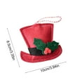 thumbnail image 3 of JeashCHAT Christmas Tree Ornaments, Red Mini Christmas Gift Bags Christmas Hats Hanging Ornaments Pendant Christmas Tree Decorations for Home Xmas Holiday Party Decor, 3 of 6