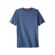 Boulder Creek By Kingsize Men's Big & Tall Heavyweight Longer-Length Crewneck T-Shirt