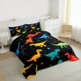 thumbnail image 3 of Castle Fairy Kawaii Dinosaur 2Pcs Bedding Comforter Set for Child Children Preppy,Cartoon Wildlife Twin Comforter Sets,Cute Animal Breathable Bedding Set,Super Cozy Room Decor, 3 of 8
