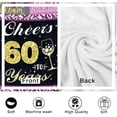 thumbnail image 5 of DAJU 60th Birthday Gifts for Women Happy 60th Birthday Gift Ideas for Her 60th Birthday Blanket for Women for 60 Year Old Woman Birthday Gifts for Women 60th Birthday Blanket (30*40inch), 5 of 6