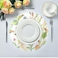 thumbnail image 5 of GZHJMY Mushroom Leaves Round Placemats Non-Slip Heat Resistant Placemat for Dining Table Kichen Party Table Diameter Decor 15.4 inch Set of 4 Table Mat, 5 of 7