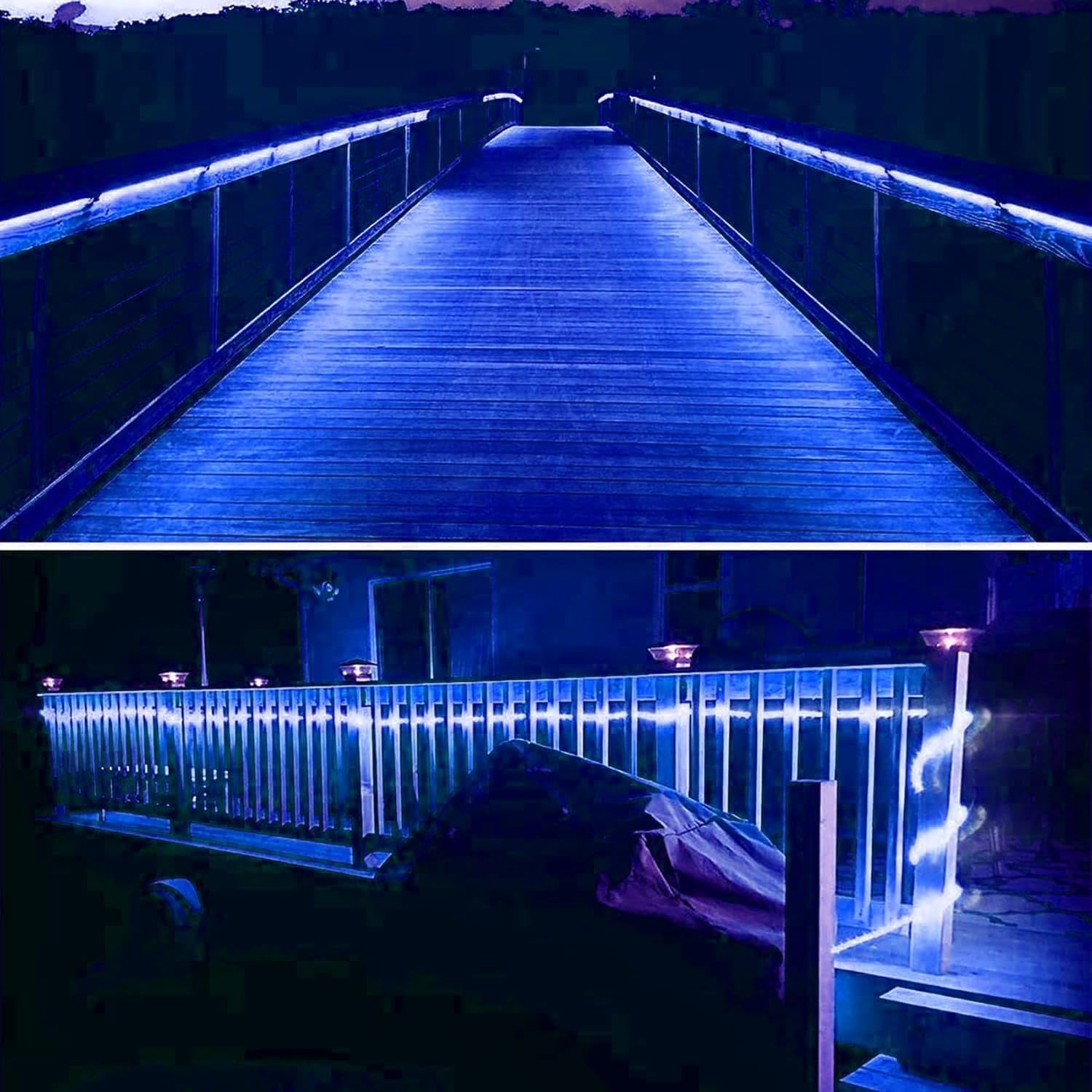 Rope String Lights, Waterproof 8 Mode/Battery Christmas Lights,String Lights Outdoor Indoor for Trampoline Camping Canopy Tent Deck Decor