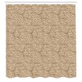 thumbnail image 2 of Ambesonne Beige Shower Curtain, Damask Floral Victorian, 69"Wx70"L, Beige, 2 of 4