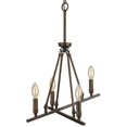 thumbnail image 4 of Beaumont Lane 4 Chandelier Léger en Bronze Frotté, 4 of 5