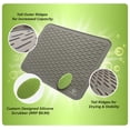 thumbnail image 3 of Tapete De Silicona Para Secar Platos Y Estropajo Xxl 21"" X18"" | Tapetes Y Salvamanteles Para Escurridor De Platos De Cocina Grises | Almohadilla De Drenaje Rápido Para Platos, Apta Para Alimentos (G, 3 of 4