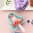 thumbnail image 4 of Coofit Silicone Popsicle Mold Grape Rocket Ice Cream Mold Ice Pop Mold with Stick & Lid, 4 of 10