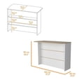 thumbnail image 3 of FM FURNITURE Crete Kitchen Island Engineered Wood Multi-Color, 3 of 7