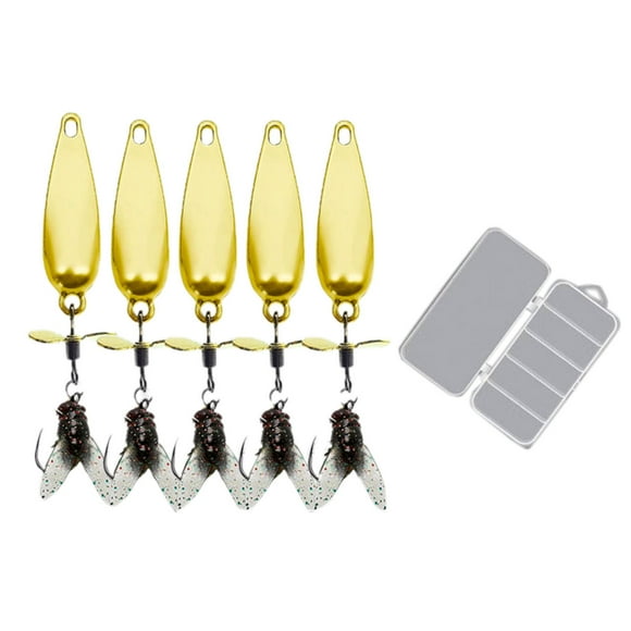 2025 Upgraded Fly Fishing Kit with Realistic Trout Swimbait and Dry Fly for Panfish in Saltwater Freshwater