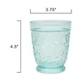 thumbnail image 5 of (2 pack) The Pioneer Woman 16-Ounce Embossed Tritan Plastic Ditsy Tumbler, Teal, 5 of 8