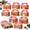24-Gingerbread Man, variant on 48 Purim Foil Gift Boxes Bulk for Cookies Snacks and Small Gifts