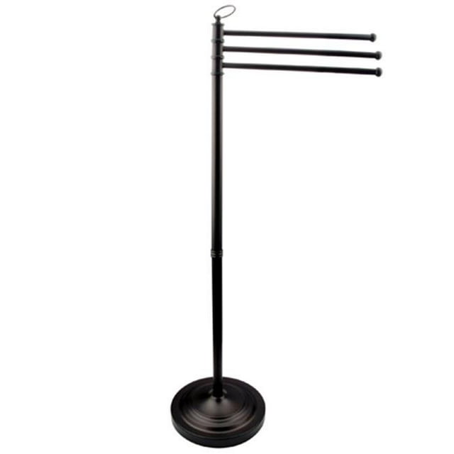 Three Arm Free Standing Towel Stand - Oil Rubbed Bronze