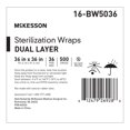 thumbnail image 3 of McKesson Sterilization Wrap Dual Layer White Blue 36X36" 36 Ct, 3 of 3