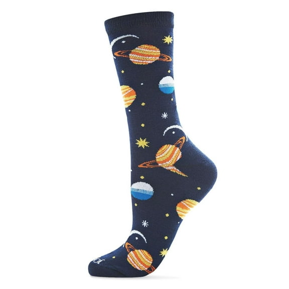 MeMoi Planetarium Bamboo Blend Novelty Crew Socks - Mens - Male