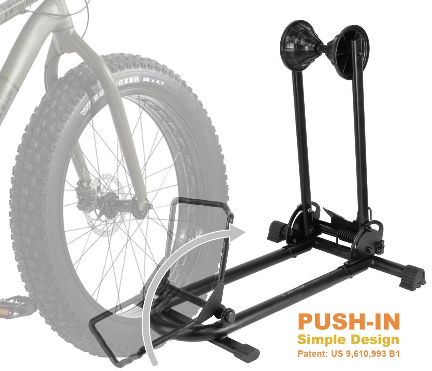 bikehand bike floor parking rack
