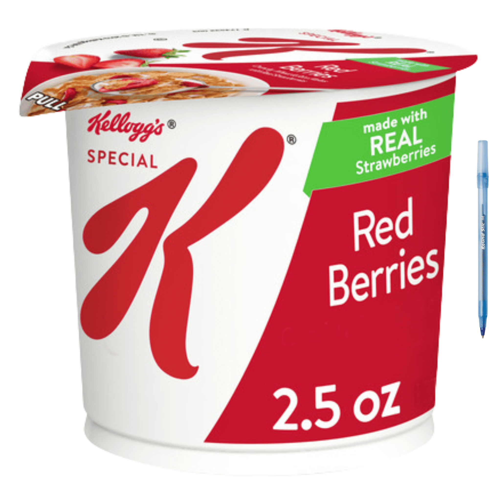 Special K Red Berries Cereal Cup, Made with Real Strawberries, 2.5 oz