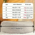 thumbnail image 5 of DABEI Plush Pet Bed, Donut Dog Bed Round Cat Cushion Bed, Warm Pet Bed For Indoor Dogs & Cats, Soft Comfortable Dog Cushion Bed, 5 of 23