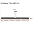 thumbnail image 2 of Uxcell Variable Resistors 75mm Straight Slide Potentiometer B50K Ohm Single Channel 5 packs, 2 of 5