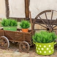 thumbnail image 6 of 12Pcs Artificial Wheat Grass Faux Shrubs Plastic Greenery Plants Indoor Outdoor Home Garden Kitchen Bathroom Office Verandah Wedding Décor (Green), 6 of 9