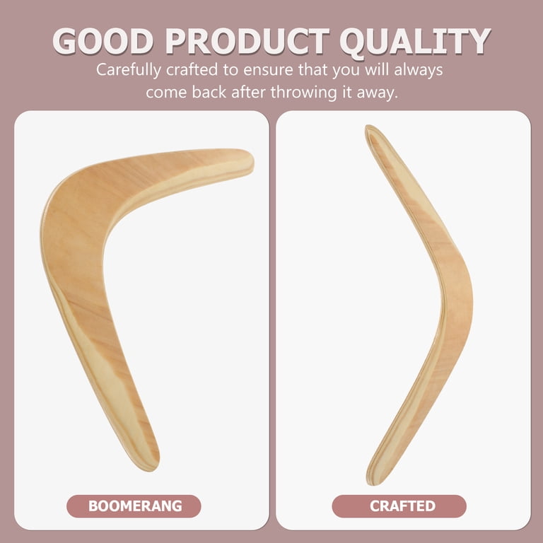 Boomerang for Adults Wood Boomerang Handmade Craft Classic L