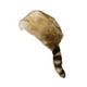 thumbnail image 3 of Gorro de cola de mapache sintética, moderno, cálido, con orejeras gruesas y novedoso para patinar al aire libre. marrón, 3 of 9
