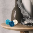 thumbnail image 3 of 15 bolas decorativas de mimbre, color azul claro, blanco, bolas de ratán, color blanco, baby shower, cumpleaños, boda real, aniversario, fiesta, centros de mesa, festival, decoración de eventos, 3 of 7